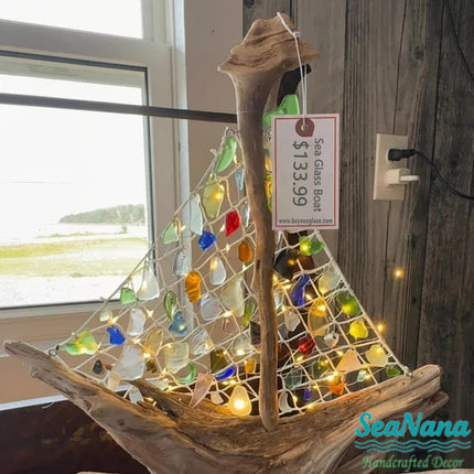 🌊 Sea Glass Boat🔥 Now 55% Off