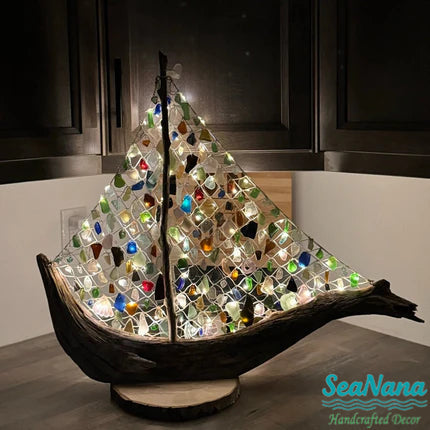 🌊 Sea Glass Boat🔥 Now 55% Off