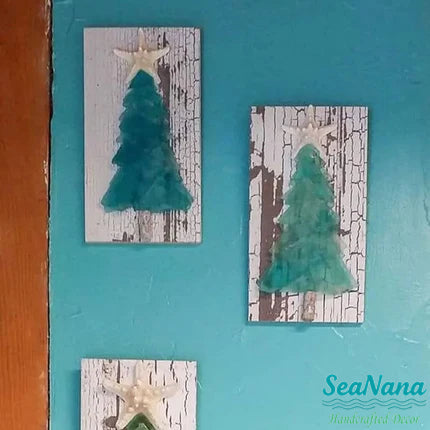 🌲DIY Sea Glass Christmas Tree
