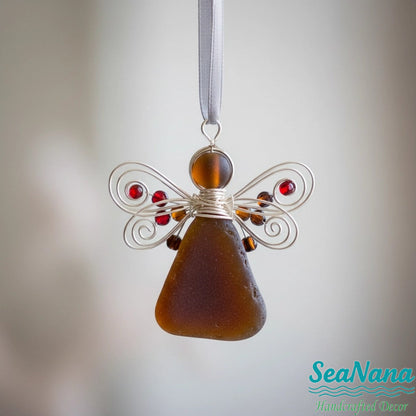 🌊Handmade Sea Glass Angel Ornament(Buy 6 Free Shipping Now)