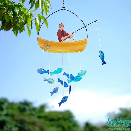 Serene Fisherman's Melody Wind Chime